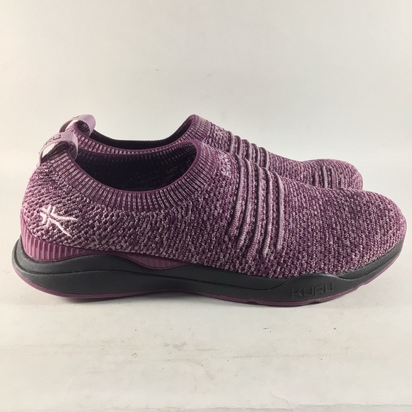 KURU Shoes - Kuru Stride womens shoes slip on knit sneakers purple size 9.5